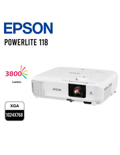 PROYECTOR EPSON POWERLITE 118 3LCD ( V11HA03020 ) XGA...