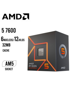 PROCESADOR AMD RYZEN 5 7600 3.8GHZ - 32MB | AM5...