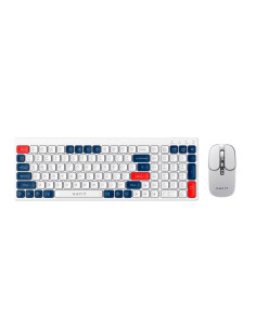 KIT HAVIT (KB830WB-SP) WHITE|WIRELESS+BT| TECLADO + MOUSE 2